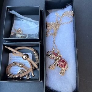 Avon Elephant Jewelry Set